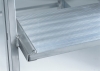 Günzburger Podestleiter 50102 einseitig begehbar, Stufen aus Aluminium, Größe 2 - Podesthöhe 0,48m