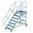 Günzburger Plattform-Treppe fahrbar, 45°, Stufenbreite 600-1000mm, Höhe 0,83m - 3,95m (4-19 Stufen)