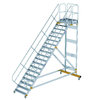 Günzburger Plattform-Treppe fahrbar, 45°, Stufenbreite 1000mm, Höhe 3,95m, 19 Stufen