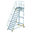 Günzburger Plattform-Treppe fahrbar, 60°, Stufenbreite 1000mm, Höhe 3,15m, 13 Stufen