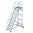 Günzburger Plattform-Treppe fahrbar, 60°, Stufenbreite 1000mm, Höhe 3,64m, 15 Stufen