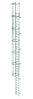 Günzburger einzügige Steigleiter DIN 18799-1: Steighöhe 9,52m, Ausführung Stahl verzinkt