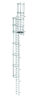 Günzburger mehrzügige Steigleiter DIN 18799-1 (PK 1), Steighöhe 10,64m, Edelstahl V2A