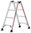 Hymer 4024 Stufen-Stehleiter beidseitig begehbar, 2x3 Stufen 402406