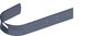 Dachhaken für Schieferziegel - Farbe anthrazit-grau / schwarz RAL 7016