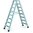 Zarges Stufen-Stehleiter Seventec RC S, beidseitig begehbar aus Aluminium, 2x8 Stufen