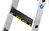 Günzburger Stufen-Stehleiter einseitig begehbar, Belastbarkeit 250kg, mit Clip-Step R13