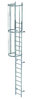 Günzburger einzügige Steigleiter DIN 14094-1: Steighöhe 4,76m, Ausführung Stahl verzinkt