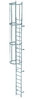 Günzburger einzügige Steigleiter DIN 14094-1: Steighöhe 5,60m, Ausführung Stahl verzinkt