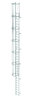 Günzburger einzügige Steigleiter DIN 14094-1: Steighöhe 9,52m, Ausführung Edelstahl V2A