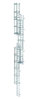 Günzburger mehrzügige Steigleiter DIN EN ISO 14122-4, Steighöhe 13,16m, Stahl verzinkt
