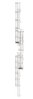 Günzburger mehrzügige Steigleiter DIN EN ISO 14122-4, Steighöhe 15,96m, Edelstahl V2A