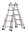 Hymer Teleskopleiter 414220 konform DIN EN 131-1 / DIN EN 131-4 erhöhte Standsicherheit 4x5 Sprossen