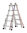 Hymer Teleskopleiter 814220 Telestep DIN EN 131-1  DIN EN 131-4 erhöhte Standsicherheit 4x5 Sprossen