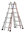 Hymer Teleskopleiter 814224 Telestep DIN EN 131-1  DIN EN 131-4 erhöhte Standsicherheit 4x6 Sprossen
